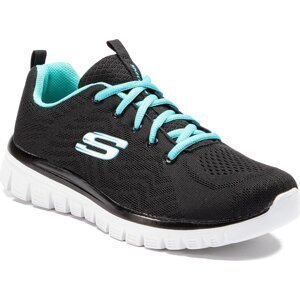 Sneakersy Skechers Get Connected 12615/BKTQ Black/Turquoise