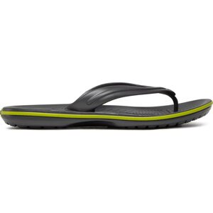 Žabky Crocs Crocband Flip 11033 Graphite/Volt Green