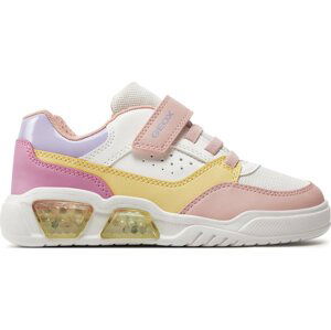 Sneakersy Geox J Illuminus Girl J45HPA 0BUAS C0653 D White/Multicolor