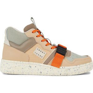 Sneakersy Tommy Jeans Tjm Basket Leather Buckle Mid EM0EM01288 Tawny Sand/ Earth/ Faded Willow AB0