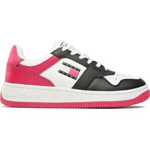 Sneakersy Tommy Jeans Tjw Retro Basket Leather EN0EN02532 Růžová