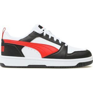 Sneakersy Puma Rebound V6 Lo Jr 393833 04 Puma White-For All Time Red-Puma Black