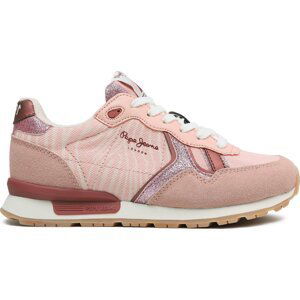 Sneakersy Pepe Jeans Brit Animal G PGS30574 Mauve Pink 319