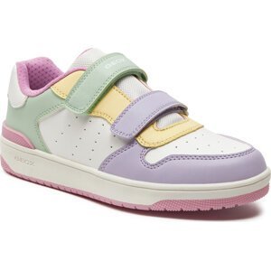 Sneakersy Geox J Washiba Girl J45HXB 000BC C0653 D White/Multicolor