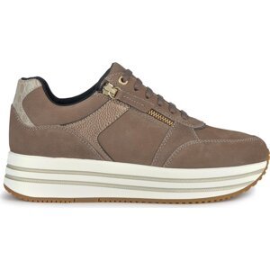 Sneakersy Geox D Kency D36QHA 0767B C6W9H Dk Taupe/Lead