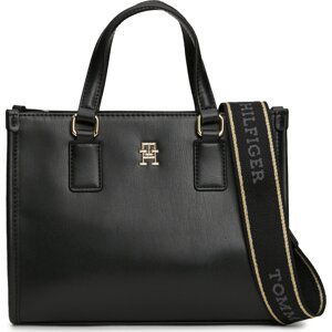 Kabelka Tommy Hilfiger Th Monotype Mini Tote AW0AW15977 Black BDS