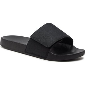 Nazouváky Calvin Klein Adj Pool Slide Jaq Mono HM0HM01438 Black Mono Jacquard 0GK