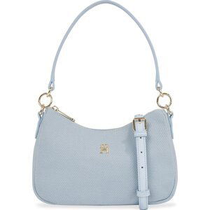 Kabelka Tommy Hilfiger Poppy Canvas Shoulder Bag AW0AW16111 Breezy Blue C1O