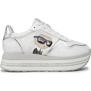 Sneakersy KARL LAGERFELD KL64930N White Lthr/Suede