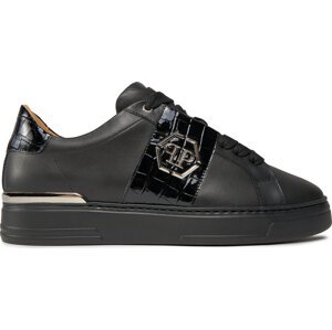 Sneakersy PHILIPP PLEIN Leather Lo-Top Sneakers AACS USC0513 PLE010N Black 02