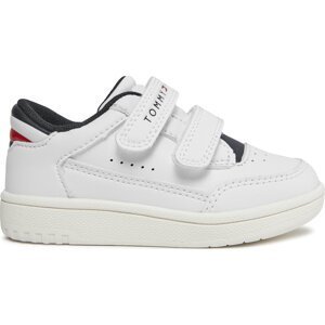 Sneakersy Tommy Hilfiger Stripes Low Cut Velcro Sneaker T1X9-33339-1355 M White 100