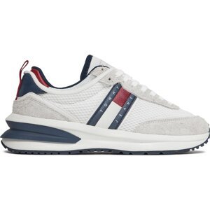 Sneakersy Tommy Jeans Tjm Runner Leather Outsole EM0EM01315 Rwb 0G1