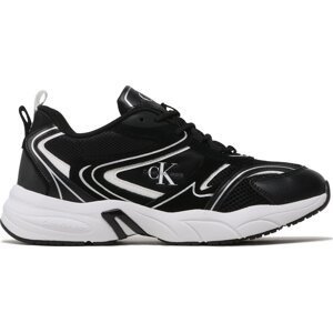 Sneakersy Calvin Klein Jeans Retro Tennis Su-Mesh YM0YM00589 Black/White BEH