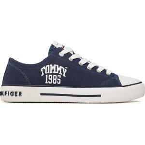 Plátěnky Tommy Hilfiger Varisty Low Cut Lace-Up Sneaker T3X9-32833-0890 S Blue 800