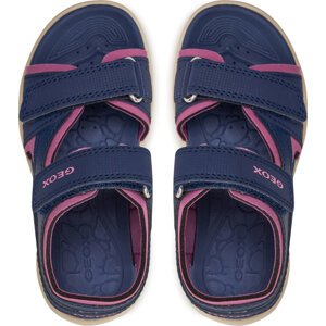 Sandály Geox J Vaniett Girl J456AA 015CE C4268 M Navy/Fuchsia