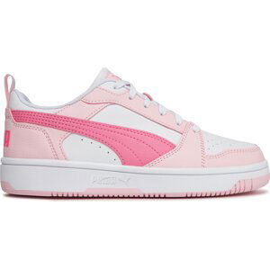 Sneakersy Puma Puma Rebound V6 Lo Jr 393833 08 Puma White/Fast Pink/Whisp Of Pink