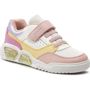 Sneakersy Geox J Illuminus Girl J45HPA 0BUAS C0653 D White/Multicolor