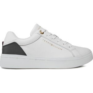 Sneakersy Tommy Hilfiger Elevated Essential Court Sneaker FW0FW07635 White YBS