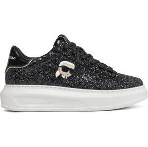 Sneakersy KARL LAGERFELD KL62573N Heavy Glitter Black GS0