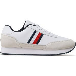 Sneakersy Tommy Hilfiger Core Eva Runner Corporate Lea FM0FM04397 White YBR