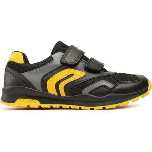 Sneakersy Geox J Pavel Boy J0415A 01454 C0054 D Black/Yellow