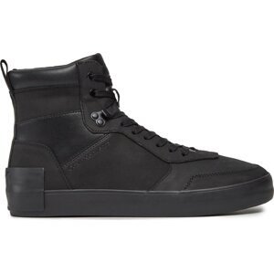 Sneakersy Calvin Klein Jeans Vulcanized Laceup Mid Lth YM0YM00851 Triple Black 0GT