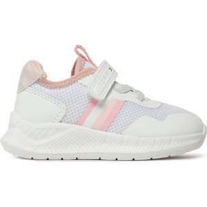 Sneakersy Tommy Hilfiger Stripes Low Cut Lace-Up Velcro Sneaker T1A9-33222-1697 M White/Pink X134