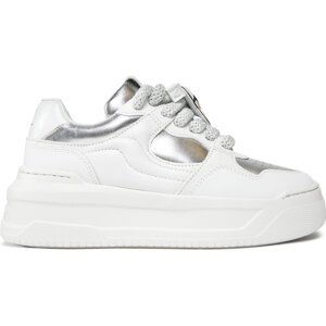 Sneakersy KARL LAGERFELD KL63324 White Lthr/Silver