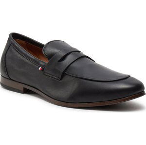 Polobotky Tommy Hilfiger Casual Light Flexible Lth Loafer FM0FM04989 Black BDS