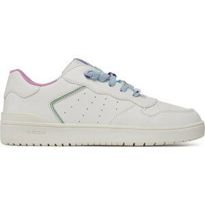 Sneakersy Geox J Washiba Girl J45HXD 0003W C0653 D White/Multicolor