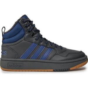 Boty adidas Hoops 3.0 Mid IF2635 Carbon/Dkblue/Gum4