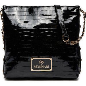 Kabelka Monnari BAG0651-M20 Black Crocko Lacquer