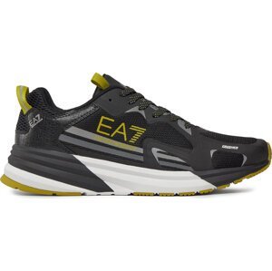 Sneakersy EA7 Emporio Armani X8X156 XK360 S888 Black+Golden Lime