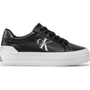 Sneakersy Calvin Klein Jeans Vulc Flatform Bold Lth YW0YW00821 Black BDS