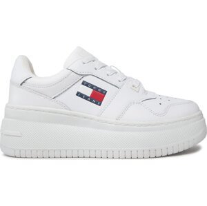 Sneakersy Tommy Jeans Tjw Retro Basket Flatform Ess EN0EN02506 White YBS
