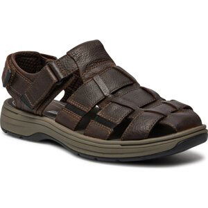 Sandály Clarks Saltway Cove 26176900 Dark Brown Lea