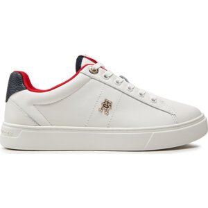 Sneakersy Tommy Hilfiger Essential Elevated Court Sneaker FW0FW07685 Écru