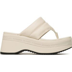 Žabky Tommy Jeans Sandal Padded EN0EN02075 Béžová