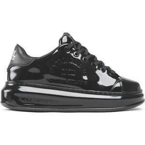 Sneakersy KARL LAGERFELD KL62539S Black Patent Lthr