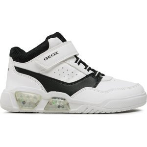 Sneakersy Geox J Illuminus Boy J36GVB 05411 C0404 D White/Black
