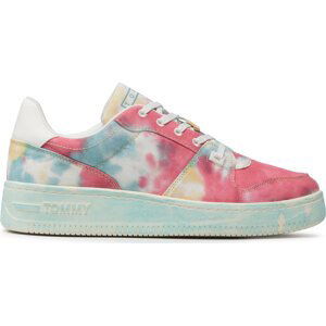 Sneakersy Tommy Jeans Tie Dye Basket EM0EM00952 Crest CTE