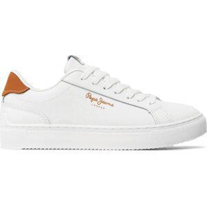 Sneakersy Pepe Jeans Adams Basic PLS31472 White 800