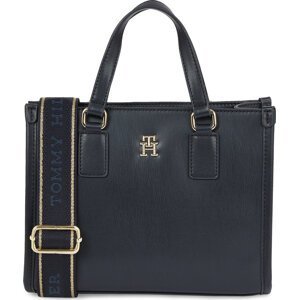 Kabelka Tommy Hilfiger Th Monotype Mini Tote AW0AW15977 Space Blue DW6