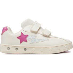 Sneakersy Geox J Skylin Girl J458WA 000BC C0563 S White/Fuchsia