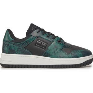 Sneakersy Tommy Jeans Tjm Retro Basket Print EM0EM01348 Court Green L4L