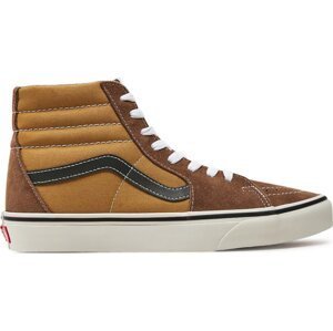 Sneakersy Vans Sk8-Hi VN000CMXBF01 Brown/Multi