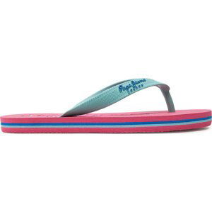 Žabky Pepe Jeans Bay Beach Brand G PGS70048 Aqua 508