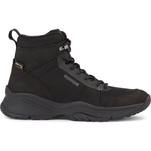 Sneakersy Tommy Hilfiger Outdoor Snk Boot Lth Cordura FM0FM04838 Triple Black 0GQ