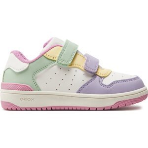 Sneakersy Geox J Washiba Girl J45HXB 000BC C0653 S White/Multicolor
