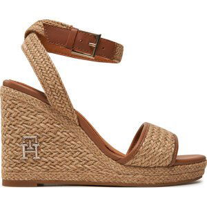 Espadrilky Tommy Hilfiger Th Rope High Wedge Sandal FW0FW07926 Neutral 0F4